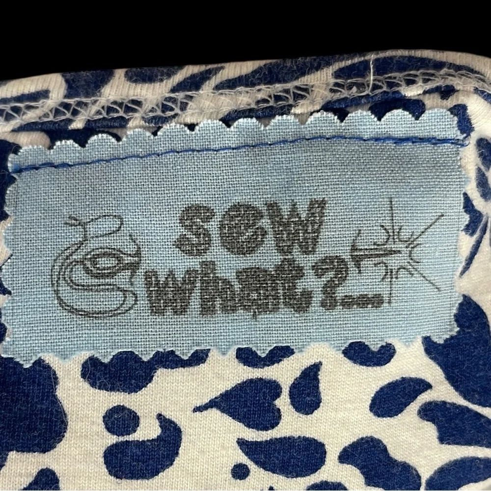 Handmade upcycled Multicolor Sleeveless Patchwork Drop Waist Dress - Picture 3 of 7